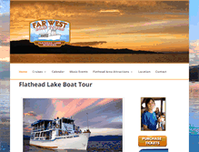 Tablet Screenshot of flatheadlakeboattour.com
